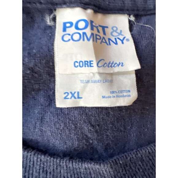 Palm Springs Graphic T-Shirt Navy Blue 2XL Short Sleeve Tee - Picture 3 of 4